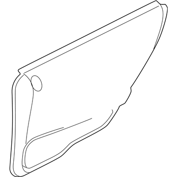 Mopar WQ691T5AA Door Trim Panel, Sandstone, Rear Inner Driver Side