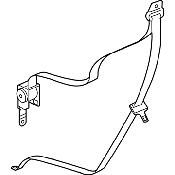 2011 Ram Dakota Seat Belt - 5JU421J8AA