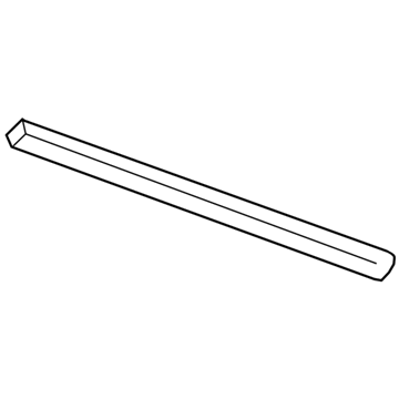 Mopar 55112377AI Belt Weatherstrip, Black, Front Outer Driver Side