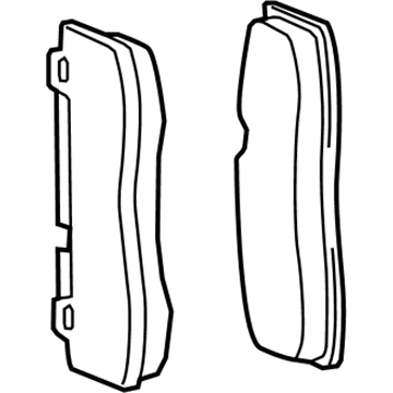 Dodge 68144223AD Rear Pads