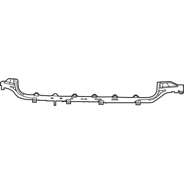 Mopar 6UF64SZLAB Lower Molding, Black, Front