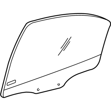 Mopar 5115682AA Glass, Rear Passenger Side