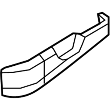 Mopar 1AL92BD1AC Side Shield, Black, Center Outer Passenger Side