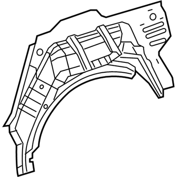 Mopar 68157420AE Wheelhouse Panel, Rear Outer Passenger Side
