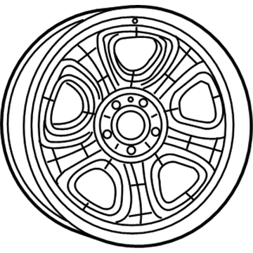 Dodge 4895425AE Wheel, Steel