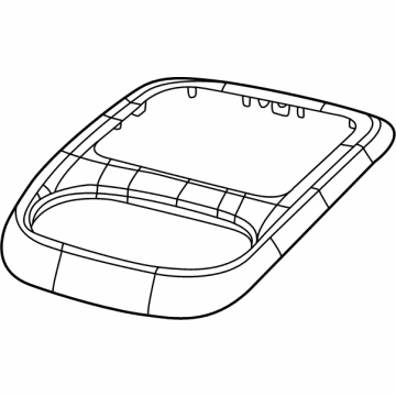 Mopar 68494177AA Trim Bezel, Black, Center Upper