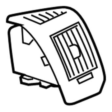 Mopar 5YH33NZ6AB Air Vent Grille, Silver, Center Driver Side