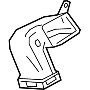 Mopar 68246977AA Upper Duct, Front Driver Side