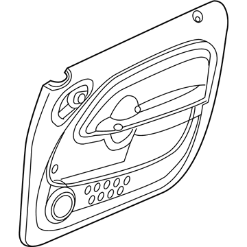 Mopar XC881KAAC Door Trim Panel, Taupe, Front Inner Passenger Side
