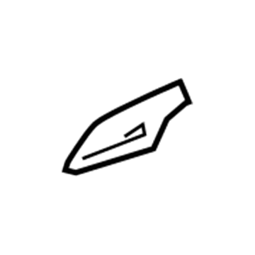 Mopar 55360427AC Side Rail Cap, Rear Driver Side