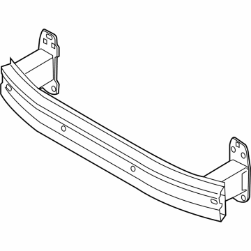 Mopar 68439592AA Impact Bar, Front Upper
