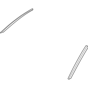 Mopar 4805461AC Side Molding, Front Outer Driver Side