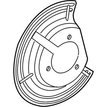 Mopar 52855011AD Backing Plate, Front Driver Side