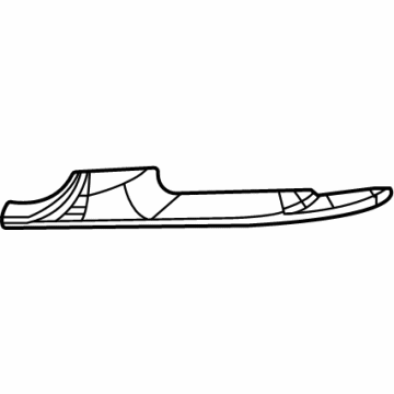 Mopar 6UP70SZ0AA Outer Molding, Front Passenger Side