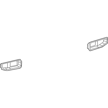 Mopar 68355490AA Trim Bezel, Rear Passenger Side