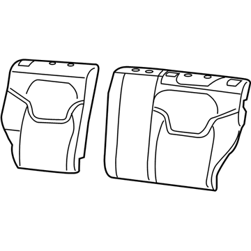 Mopar 68290198AA Seat Back Pad, Rear