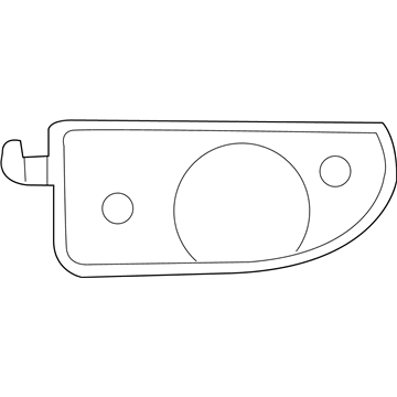 Mopar 5288868AC Fog Lamp Assembly Adapter, Front Passenger Side