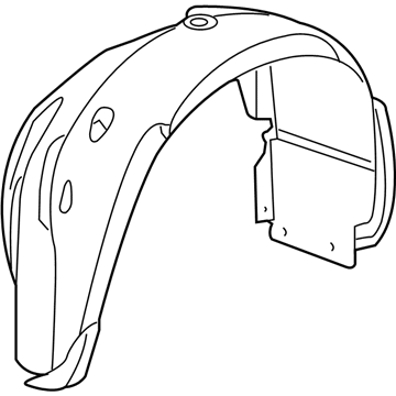 Mopar 68143765AB Fender Liner, Front Driver Side