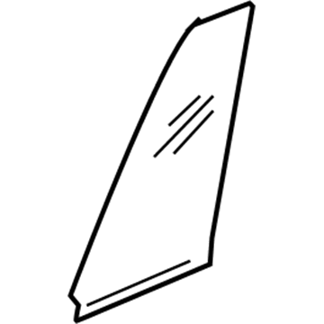 Mopar 5102345AA Fixed Glass, Rear Driver Side