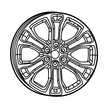 Jeep 4755414AA Wheel, Alloy