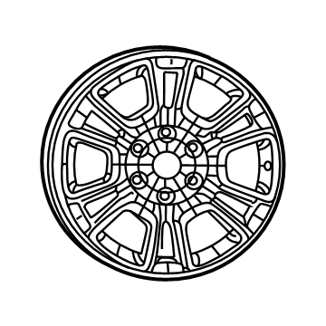 Jeep 4755405AA Wheel, Alloy