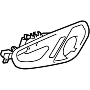 Mopar 5043064AC Handle, Inside, Inner Passenger Side