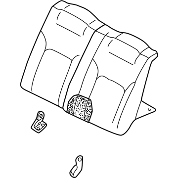 Mopar MR595490YB Seat Back Assembly, Brown, Rear Passenger Side