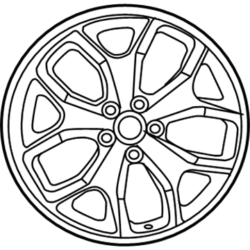 Dodge 6TL71MA7AA Wheel, Alloy