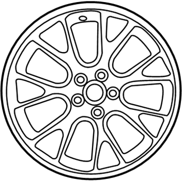 Dodge 6MN92DD5AA Wheel, Alloy