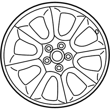 Dodge 5LD37RNLAA Wheel, Alloy