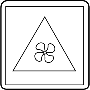 Mopar 68202139AA Label Fan Caution