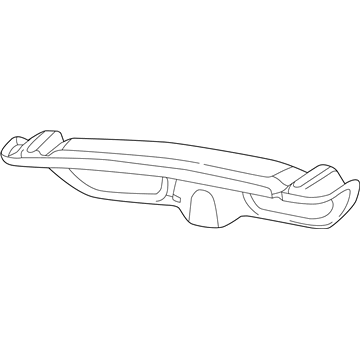 Mopar 1SW04VXLAB Trunk Lid Trim, Rear