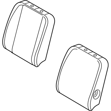 Mopar 1FM081D5AA Seat Back, Taupe, Front Passenger Side