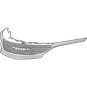 Mopar 68227617AC Upper Grille, Front