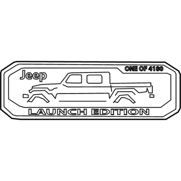 Mopar 68467213AA Nameplate, Rear