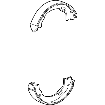 Dodge 68020626AB Parking Brake Shoes