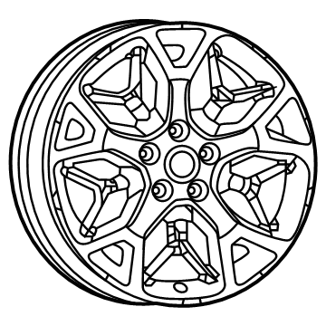 Jeep 6VC21LD2AA Wheel, Alloy