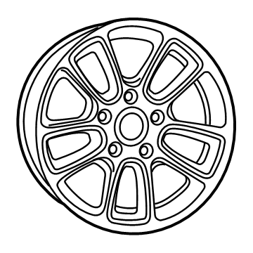 Jeep 7AZ97LS1AA Wheel, Alloy