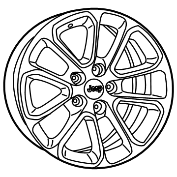 Jeep Grand Cherokee Spare Wheel - 1VH40XZAAB