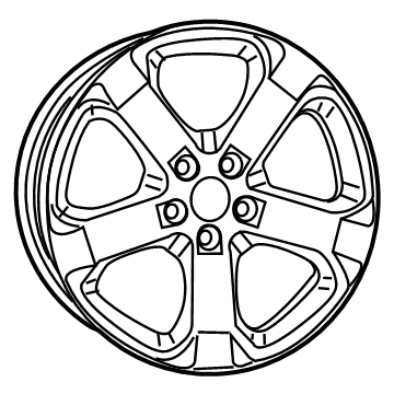 Mopar 5XJ10DX8AA Wheel, Alloy