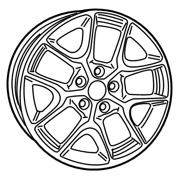 Mopar 6SN89MA7AA Wheel, Alloy
