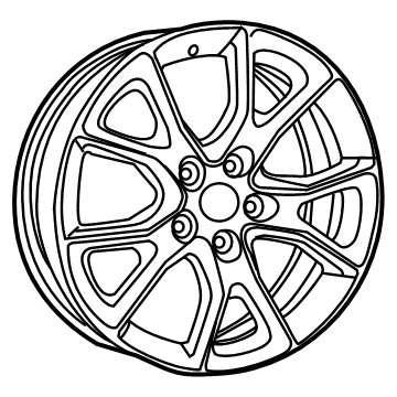 Mopar 1VH41AAAAD Wheel, Alloy