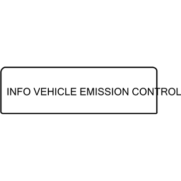 Mopar 68282232AA Emission Label