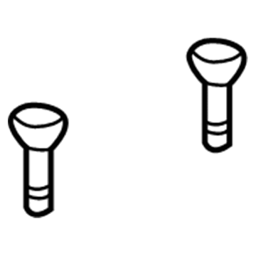 Mopar 6504847AA Center Buckle Bolt, Rear