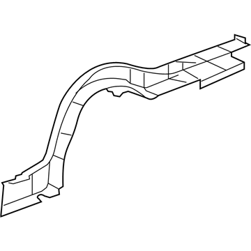 Mopar 68086624AF Outer Rail, Rear Passenger Side