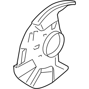 Mopar 52855010AD Backing Plate, Front Passenger Side