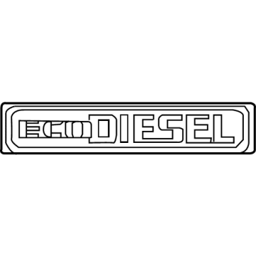 Mopar 68164914AB Nameplate, Front