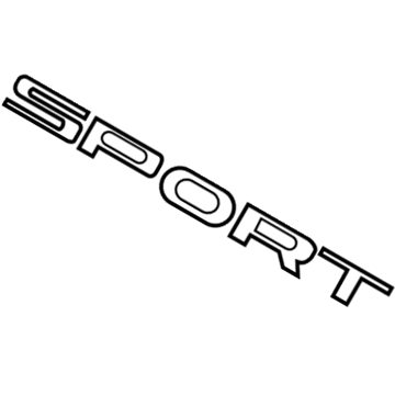 Mopar 68243722AA Nameplate, Rear