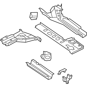 Mopar 68105046AB Sidemember Assembly, Rear Passenger Side