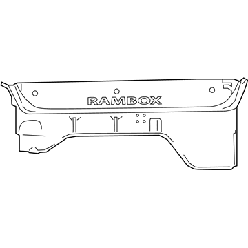 Mopar 68402080AB Storage Box, Rear Passenger Side